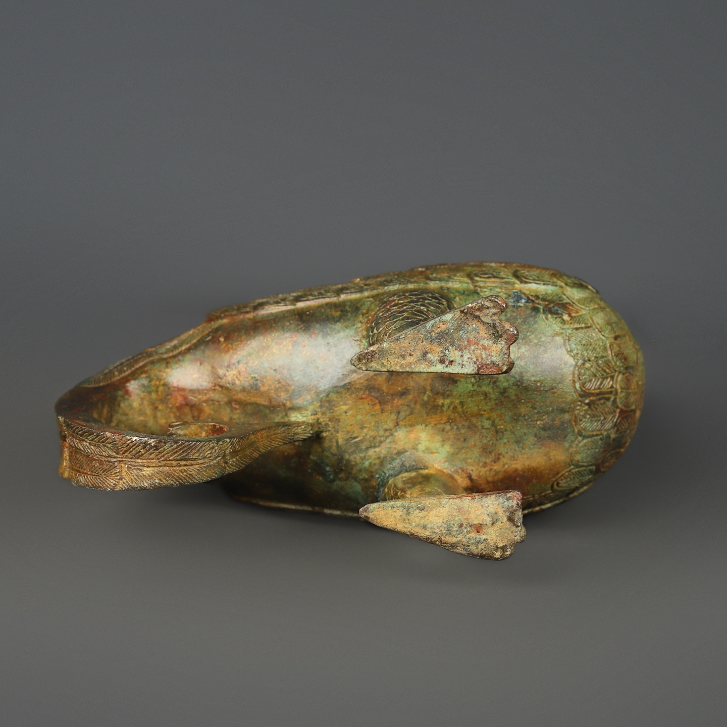 Han Dynasty Bronze Bird Lamp