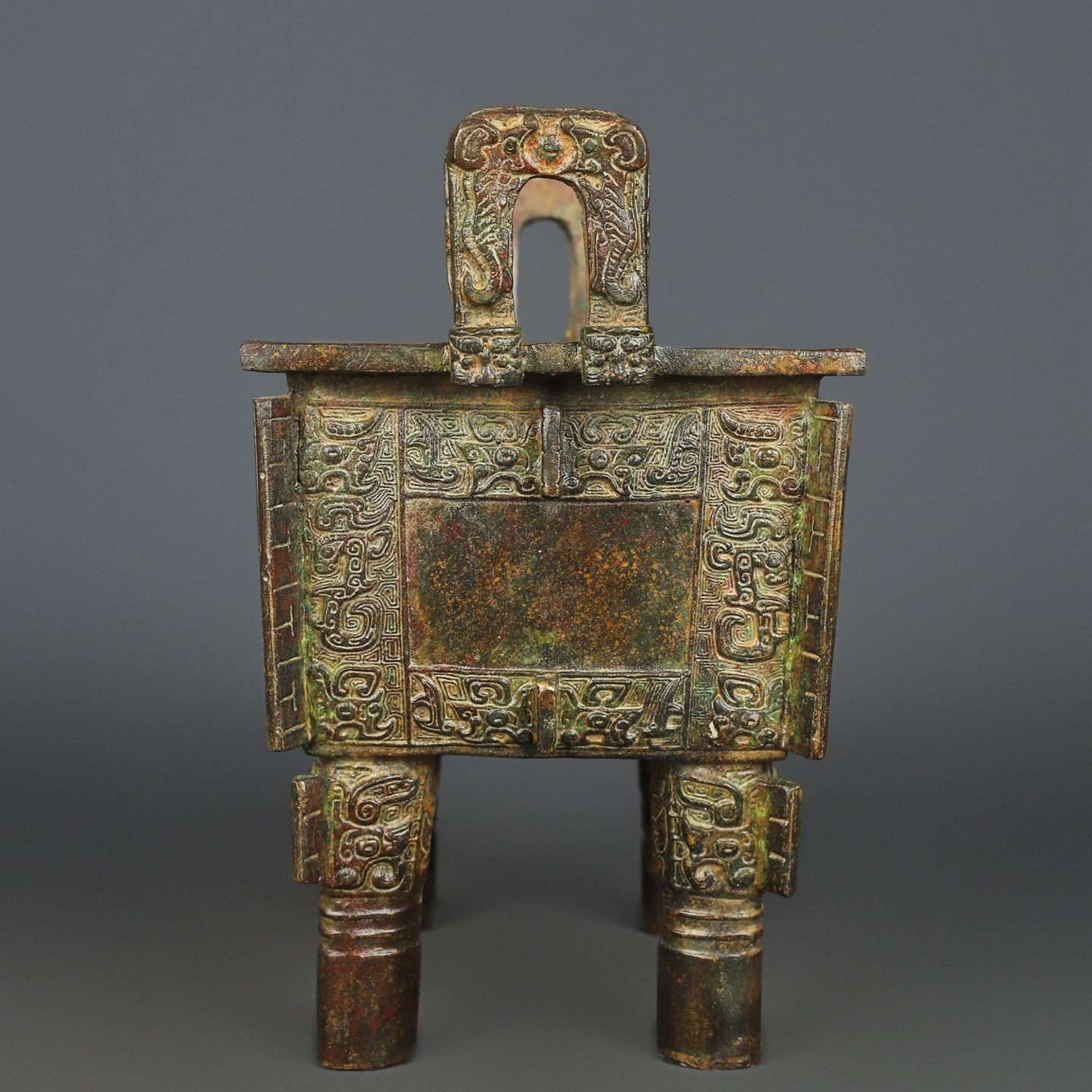 Zhou Dynasty Bronze Simu Wu Fang Ding