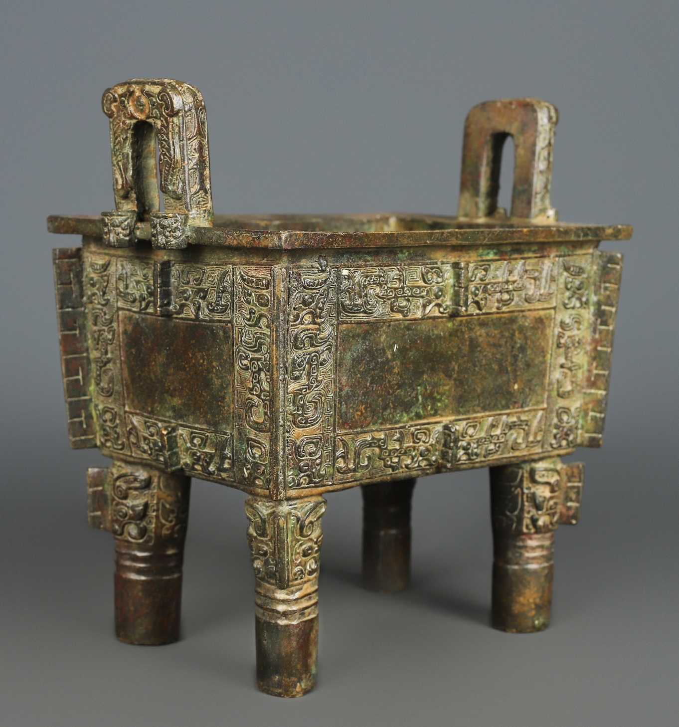 Zhou Dynasty Bronze Simu Wu Fang Ding