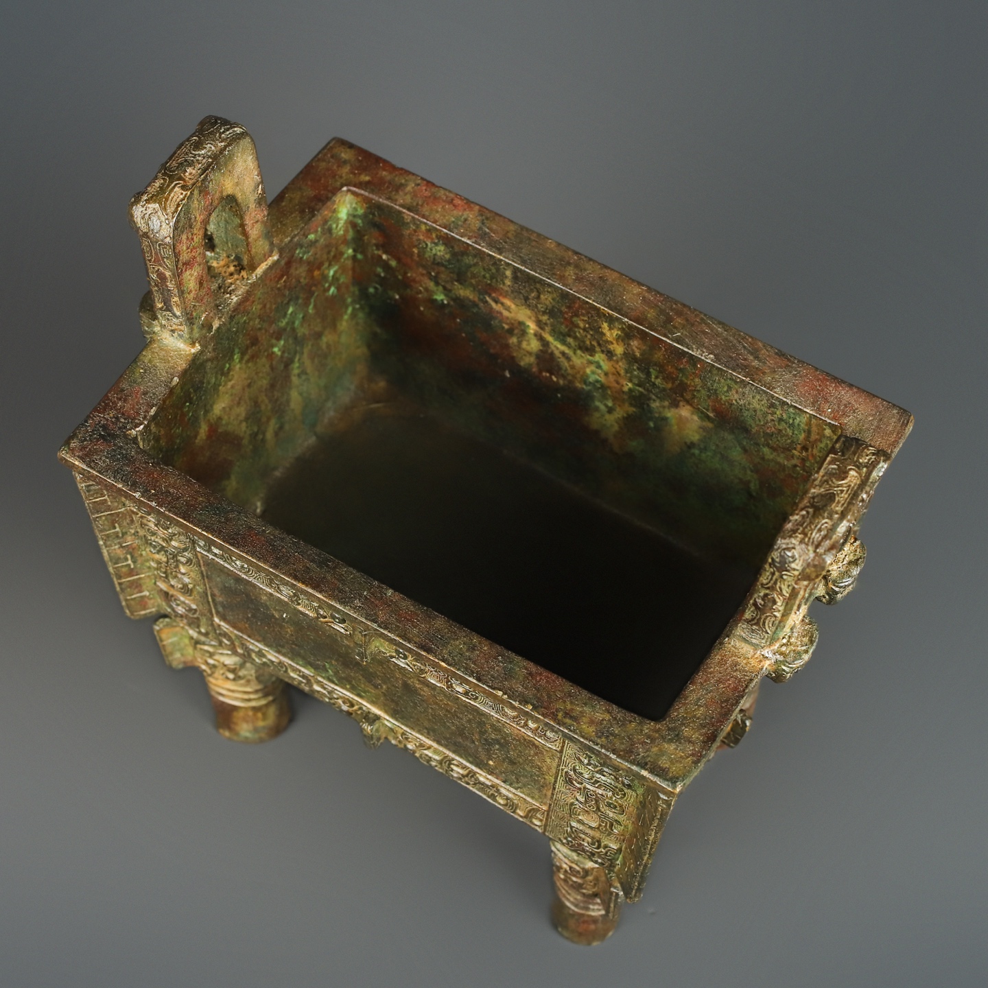 Zhou Dynasty Bronze Simu Wu Fang Ding