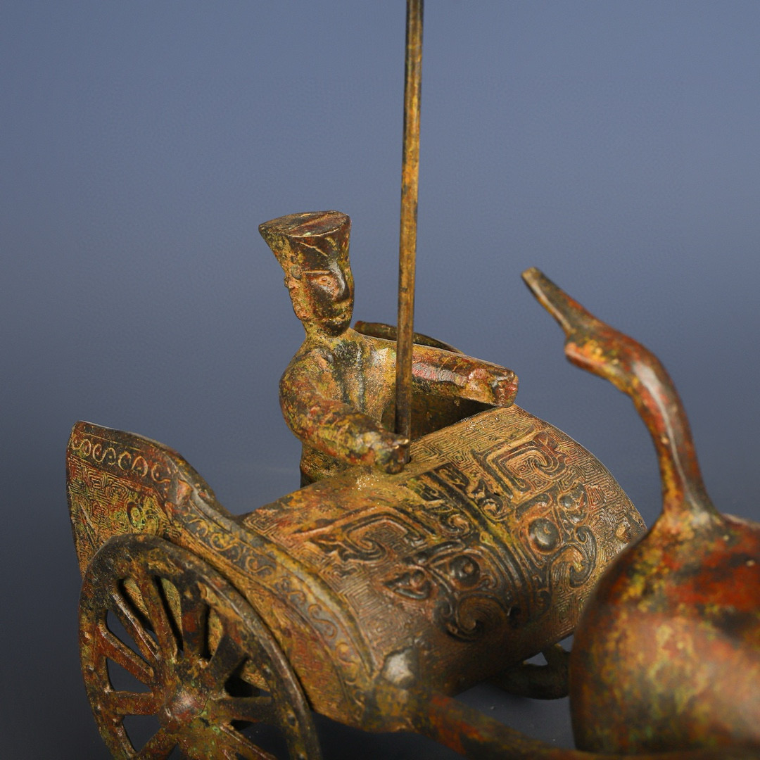 Han Dynasty Bronze Horse drawn Cart Chariot