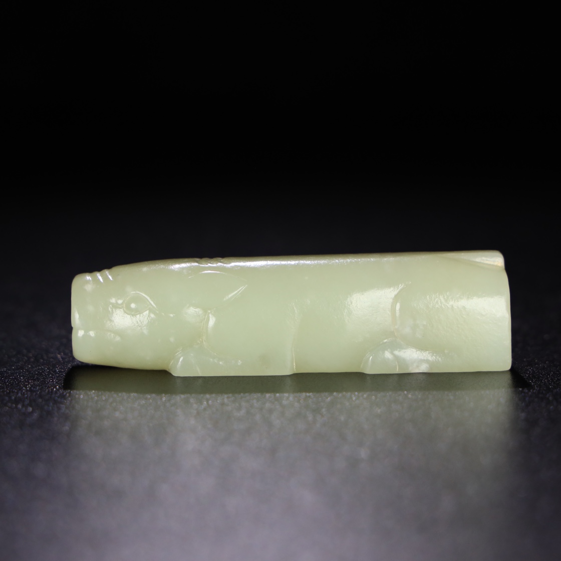Chinese Natural Jade Carved Animal Statue