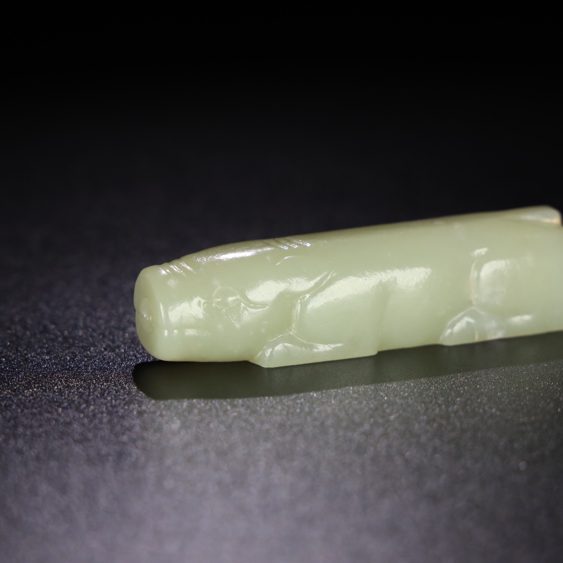 Chinese Natural Jade Carved Animal Statue