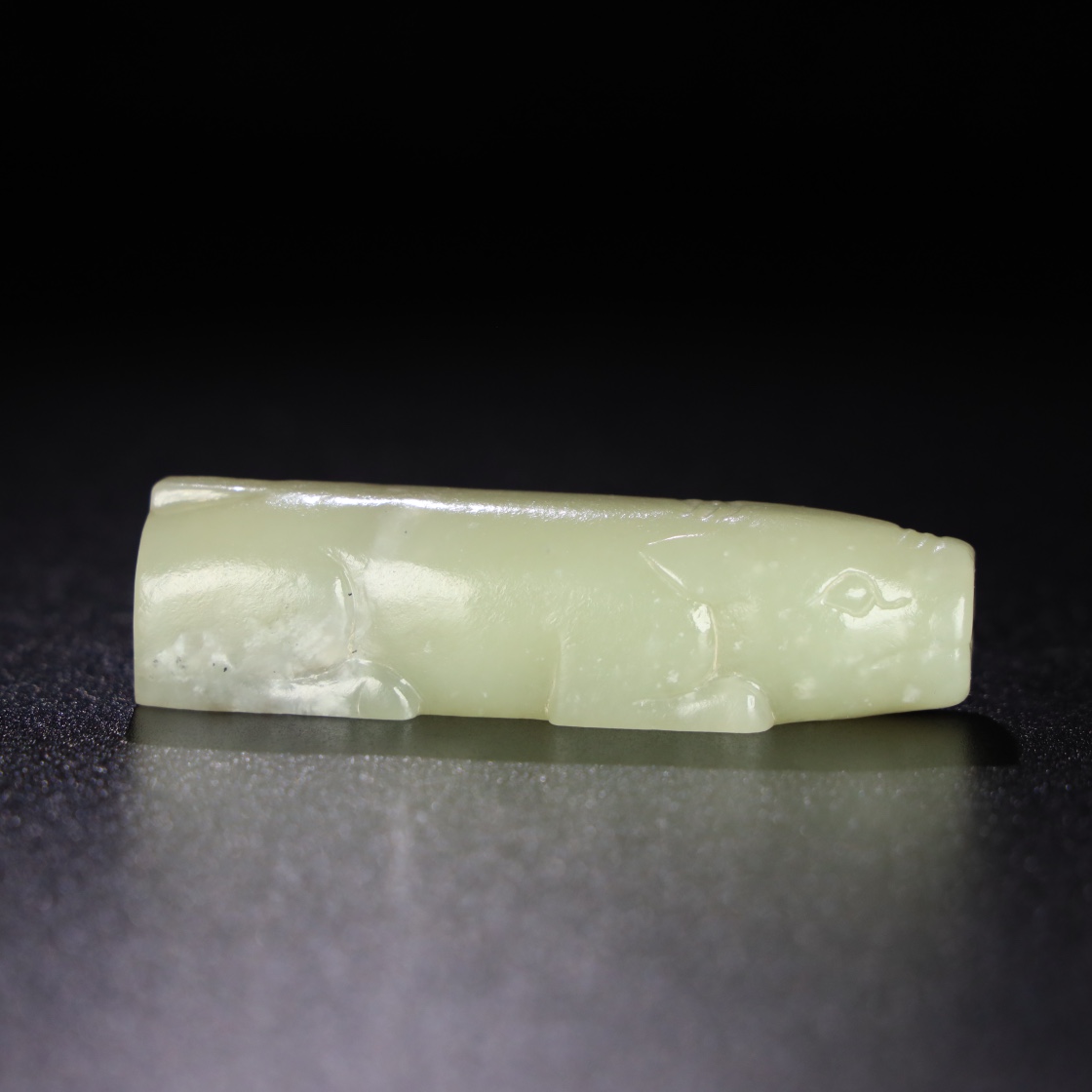 Chinese Natural Jade Carved Animal Statue