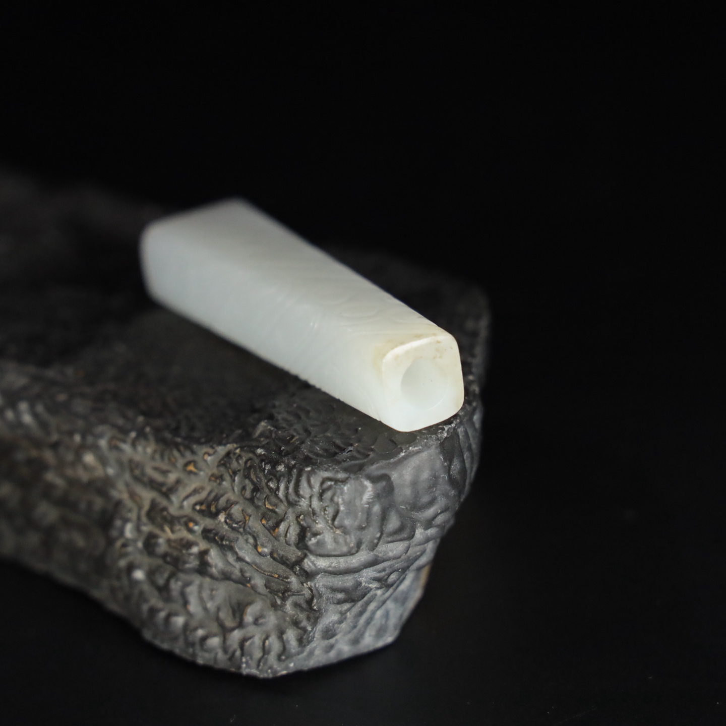 Chinese Natural Jade Carved Ornament