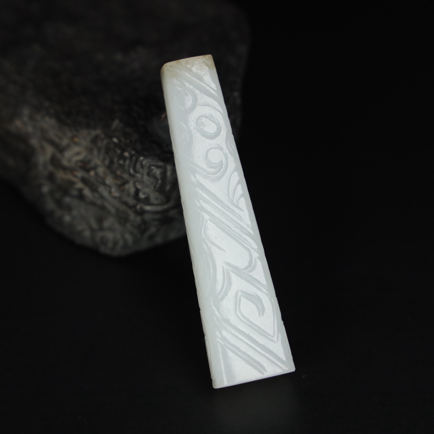 Chinese Natural Jade Carved Ornament