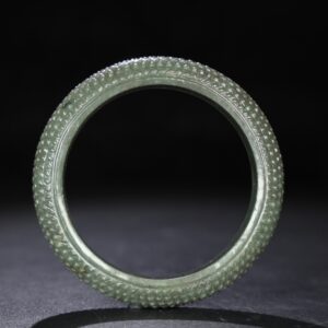 Chinese Natural Jade Carved Arm bracelets