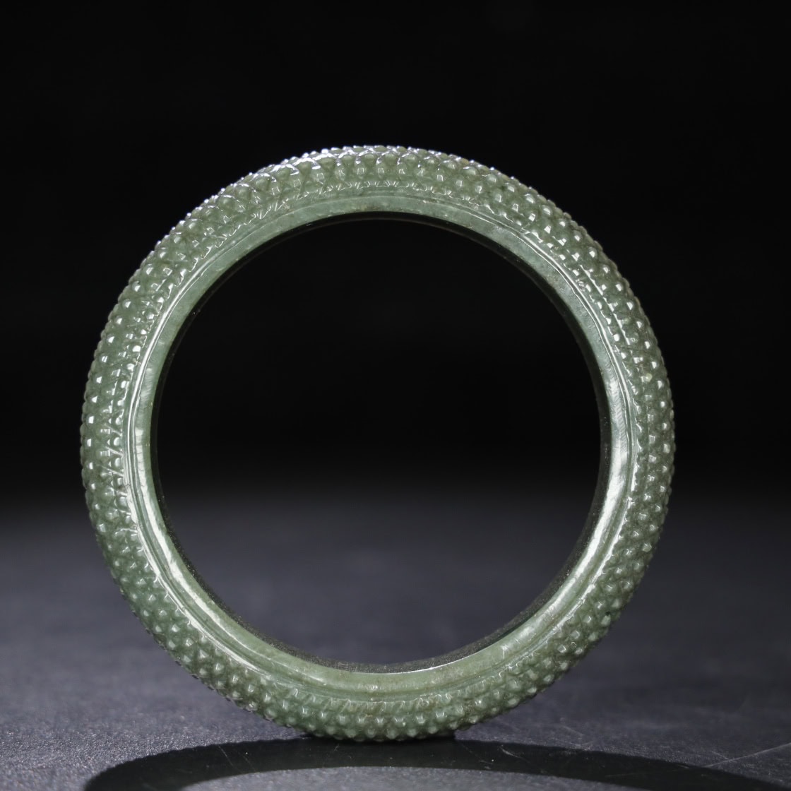 Chinese Natural Jade Carved Arm bracelets