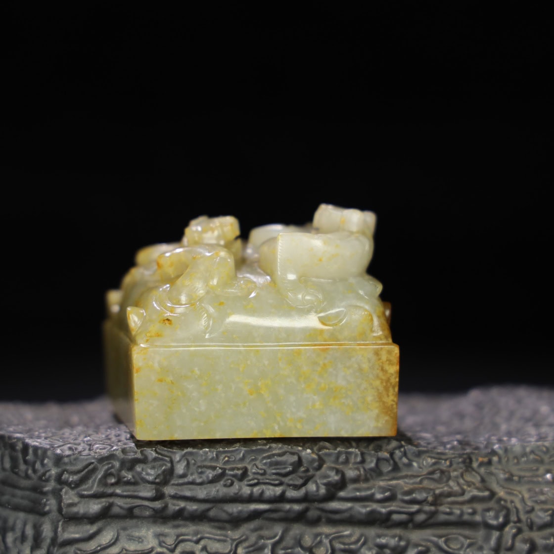 Chinese Natural Jade Carved Seal