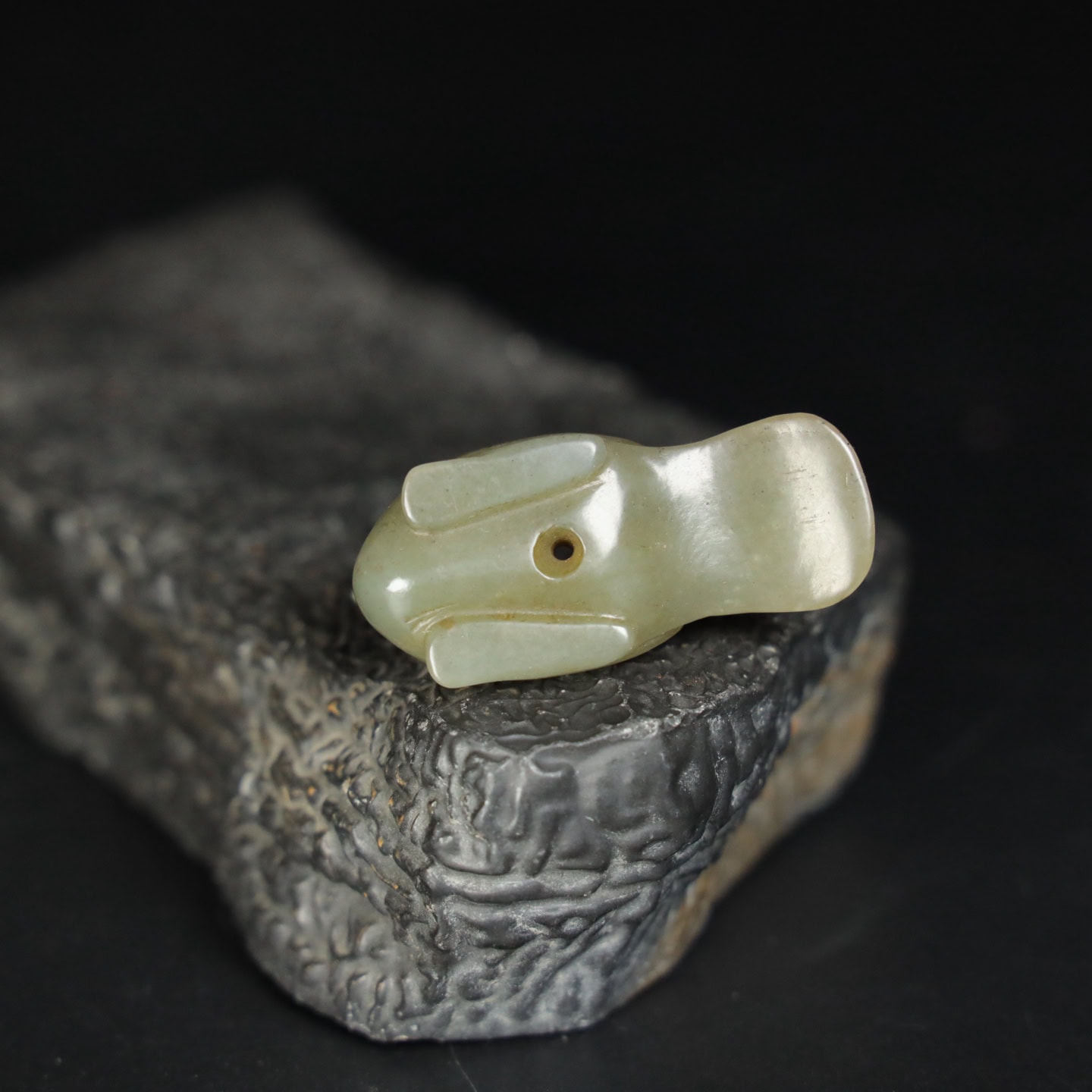Chinese Natural Jade Carved phoenix bird