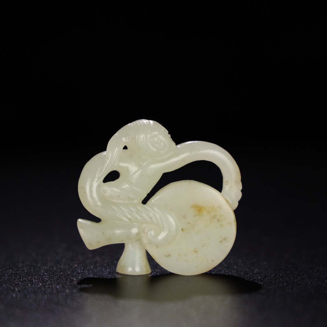 Chinese Natural Jade Carved dancer’s hand piece