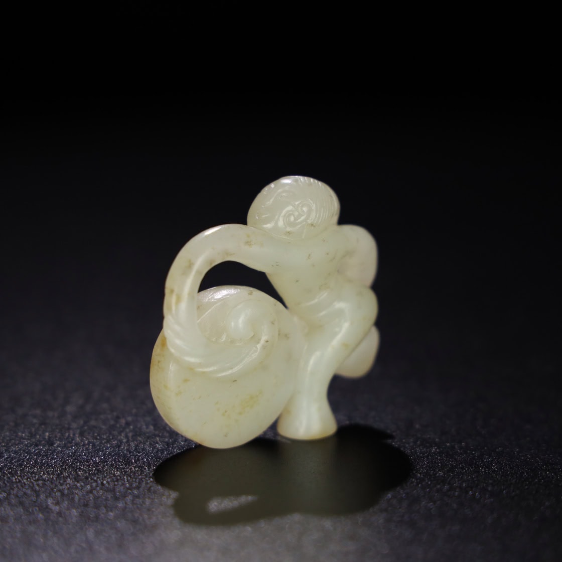 Chinese Natural Jade Carved dancer’s hand piece