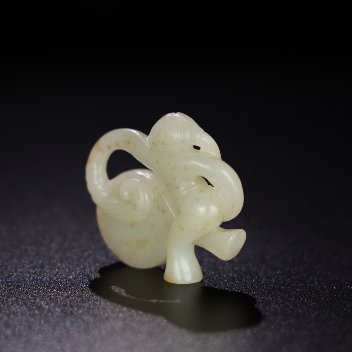 Chinese Natural Jade Carved dancer’s hand piece