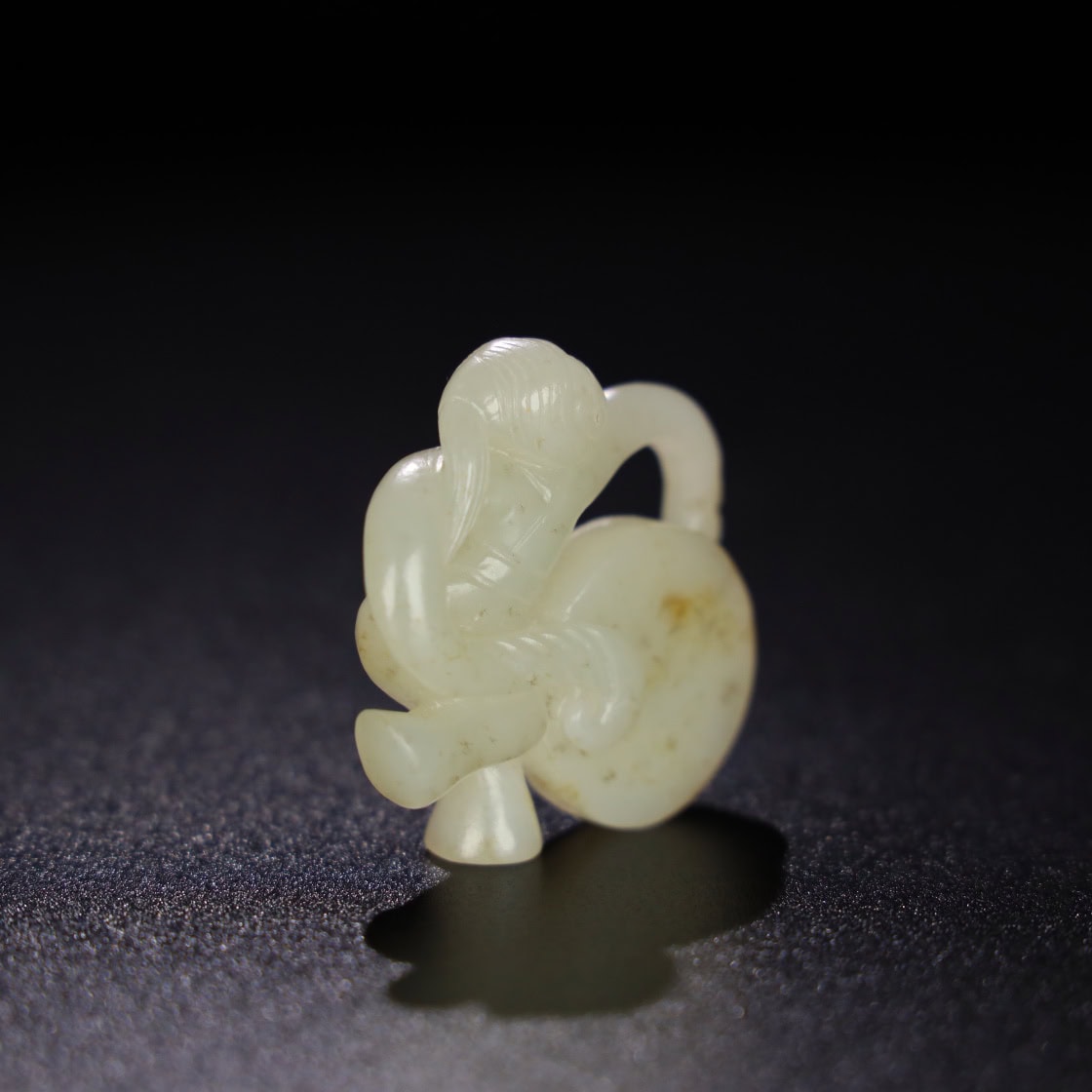 Chinese Natural Jade Carved dancer’s hand piece