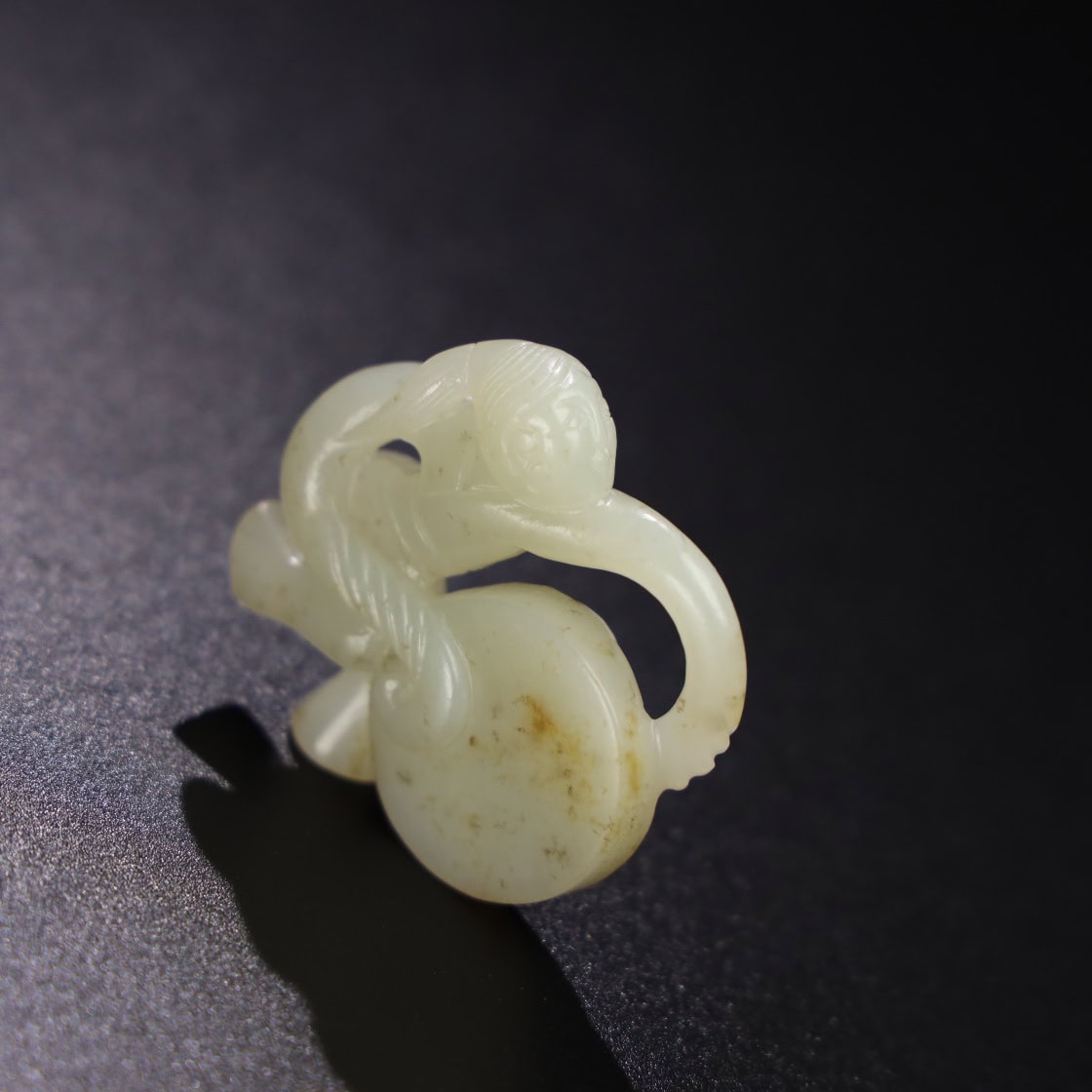 Chinese Natural Jade Carved dancer’s hand piece