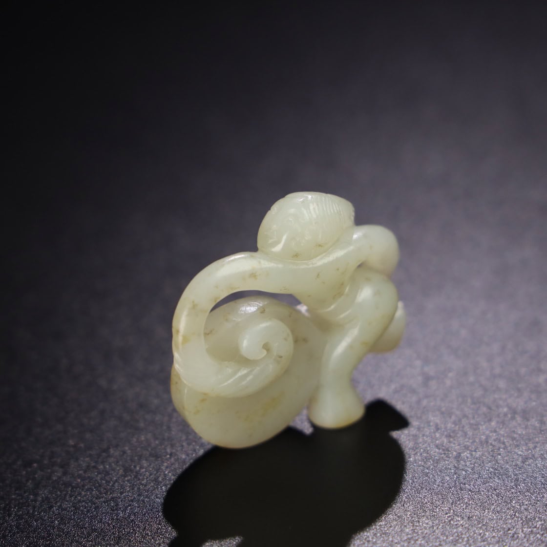 Chinese Natural Jade Carved dancer’s hand piece