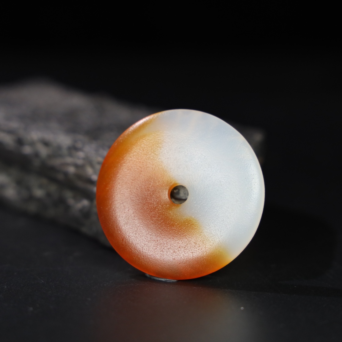 Chinese Natural Jade Carved Pendant