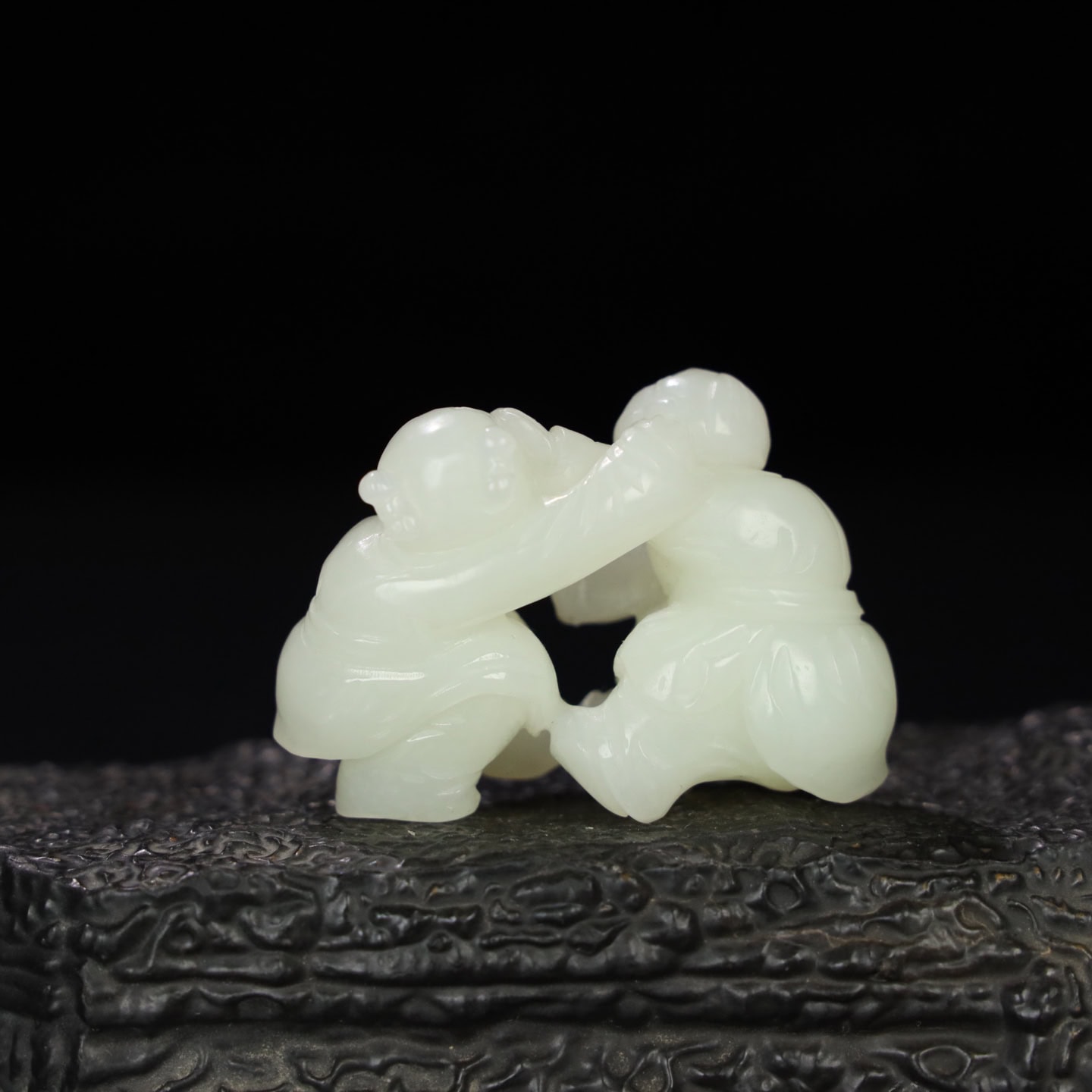 Chinese Natural Jade Carved boy