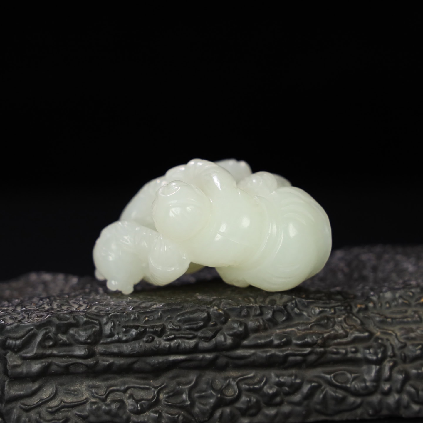 Chinese Natural Jade Carved boy
