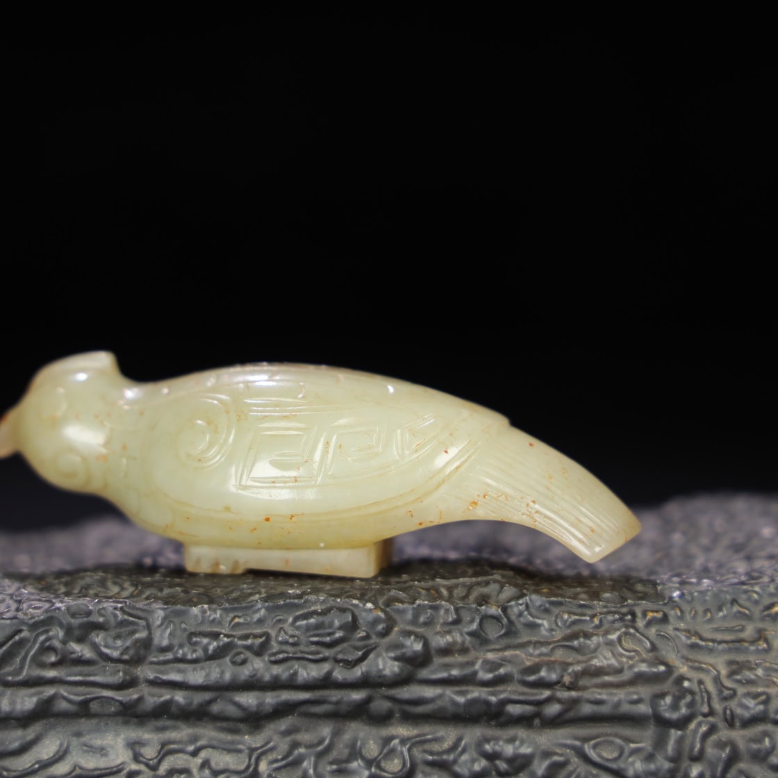 Chinese Natural Jade Carved bird