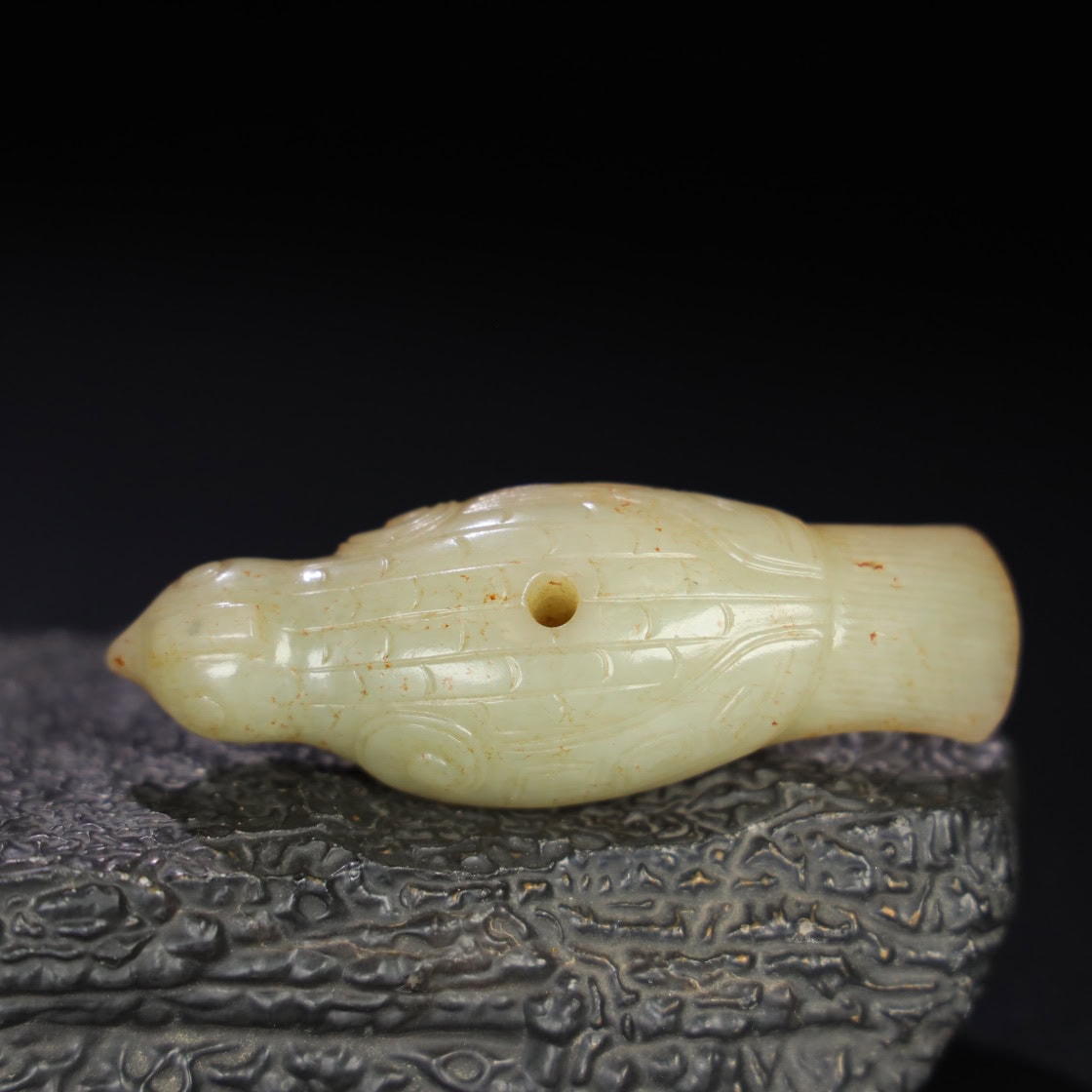 Chinese Natural Jade Carved bird