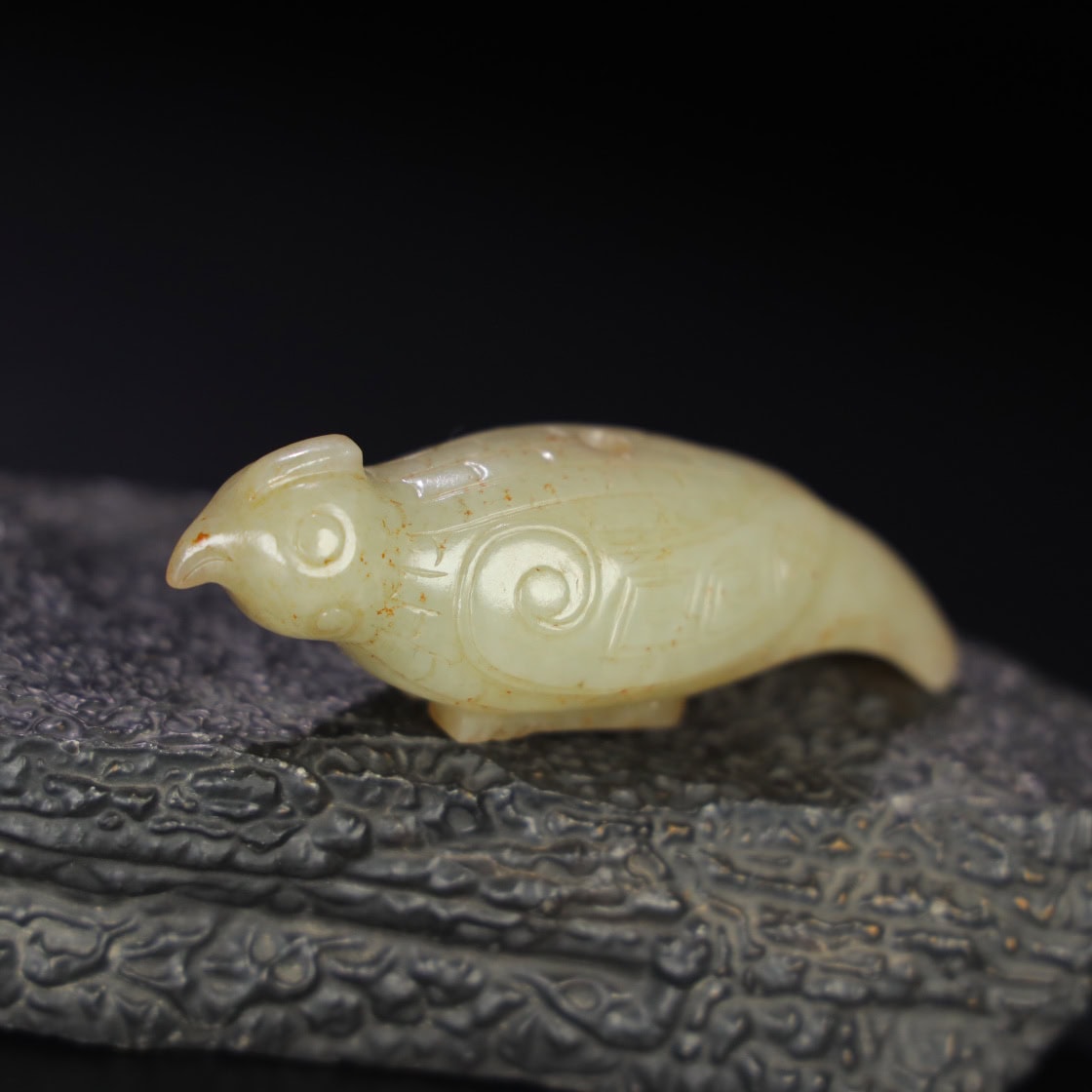 Chinese Natural Jade Carved bird