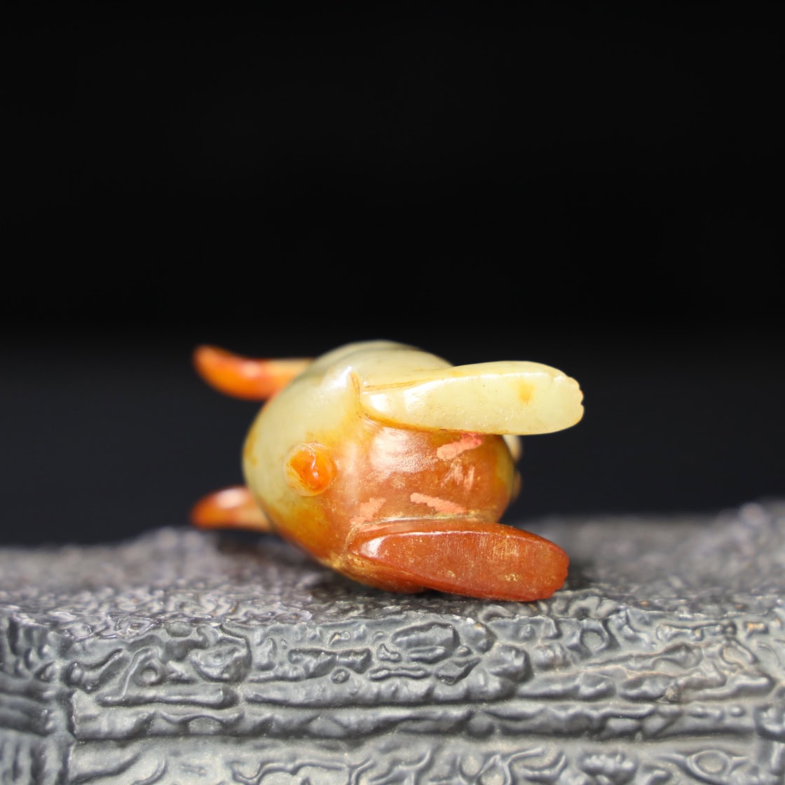 Chinese Natural Jade Carved Rabbit