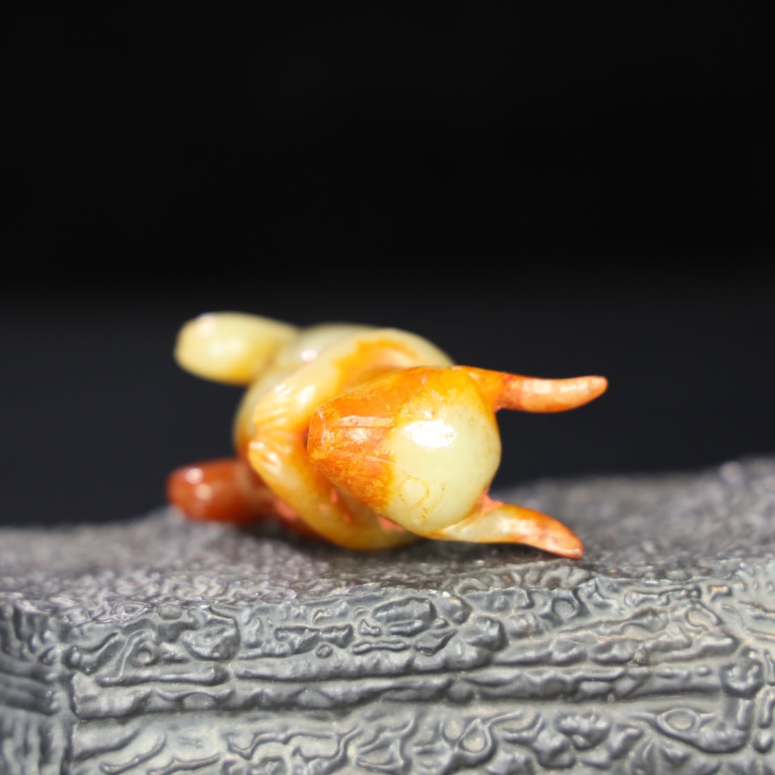 Chinese Natural Jade Carved Rabbit