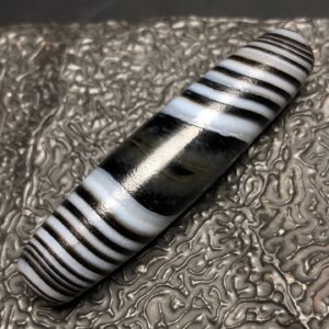 Chinese Natural Jade Carved Dzi beads