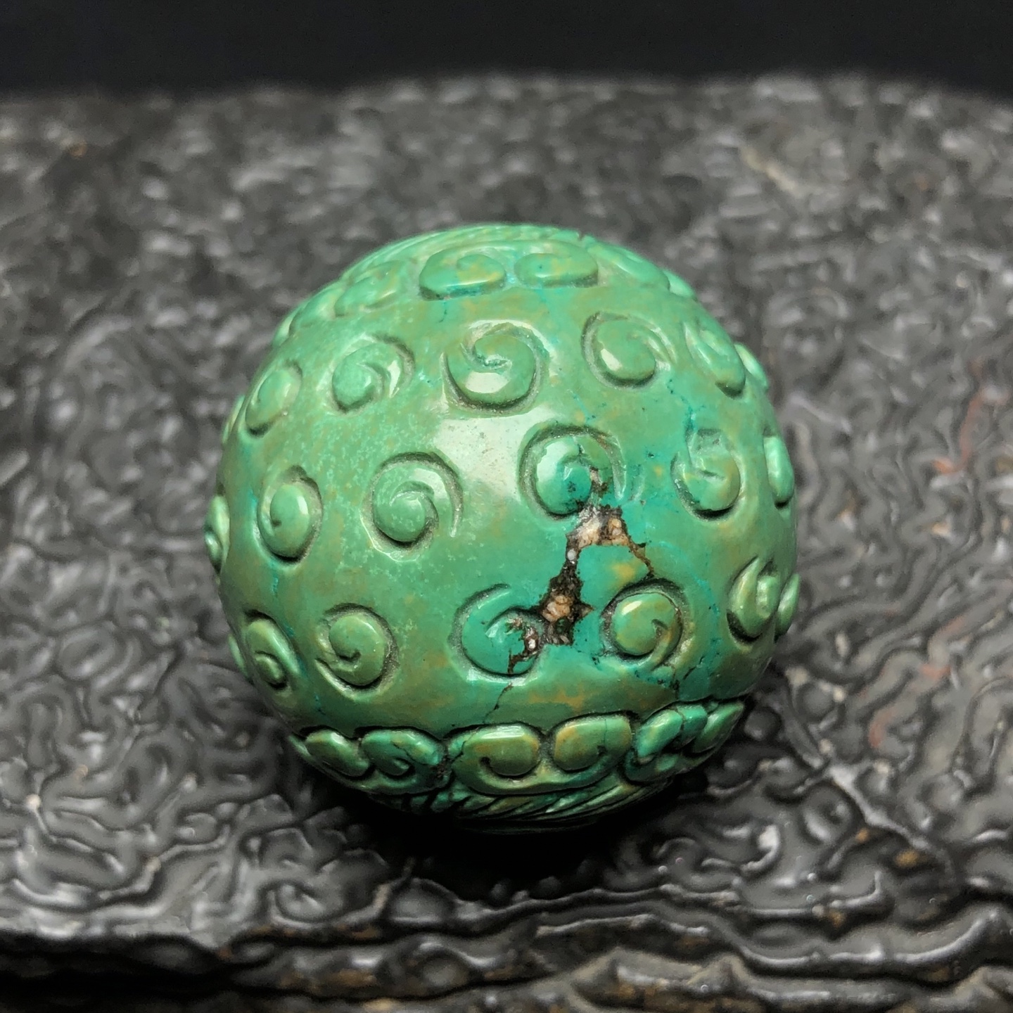 Chinese Natural Jade Carved beads