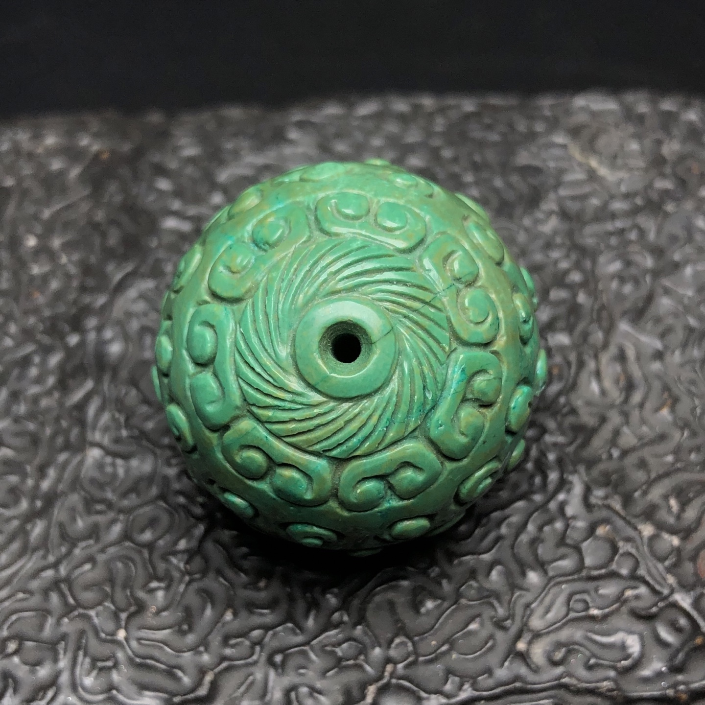 Chinese Natural Jade Carved beads