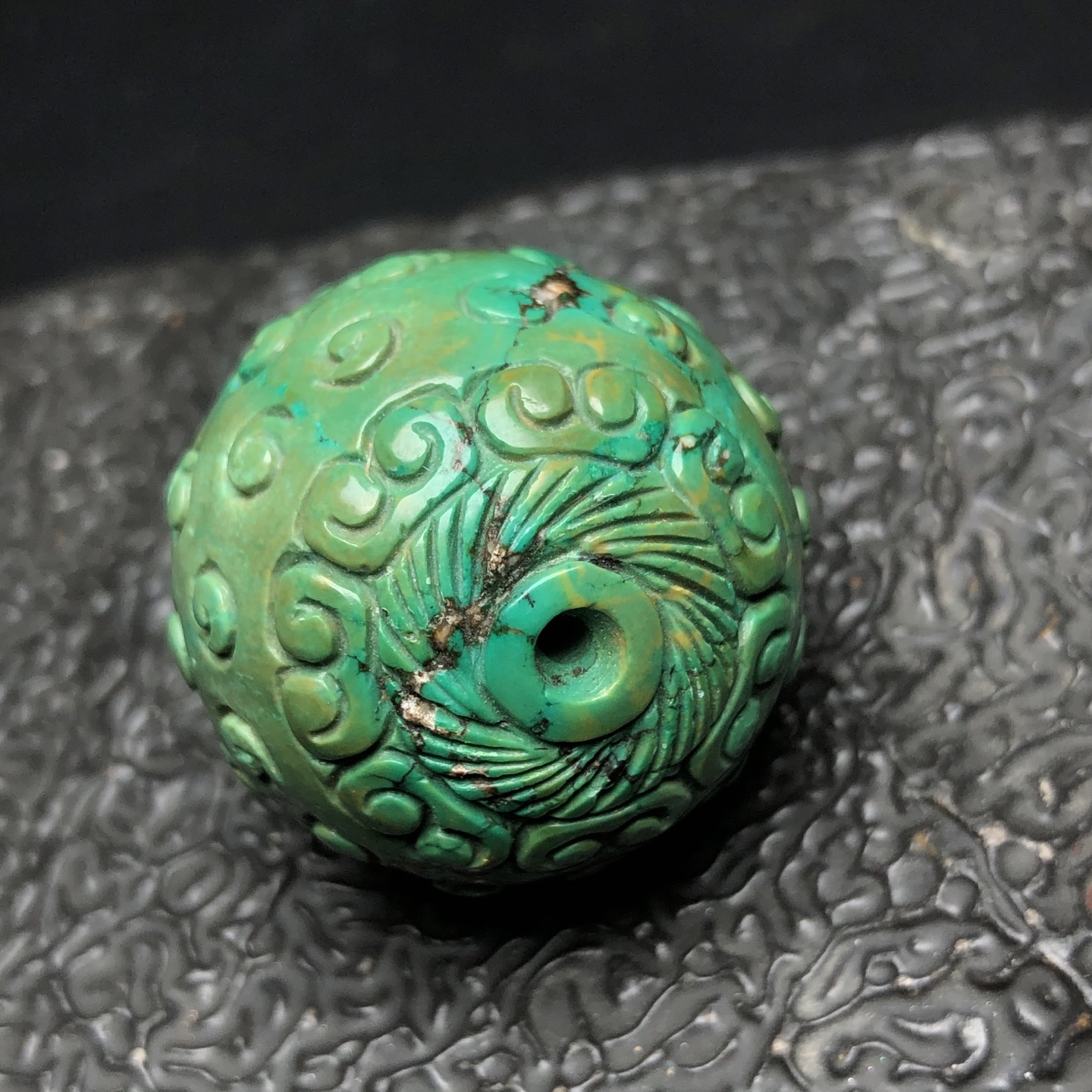 Chinese Natural Jade Carved beads