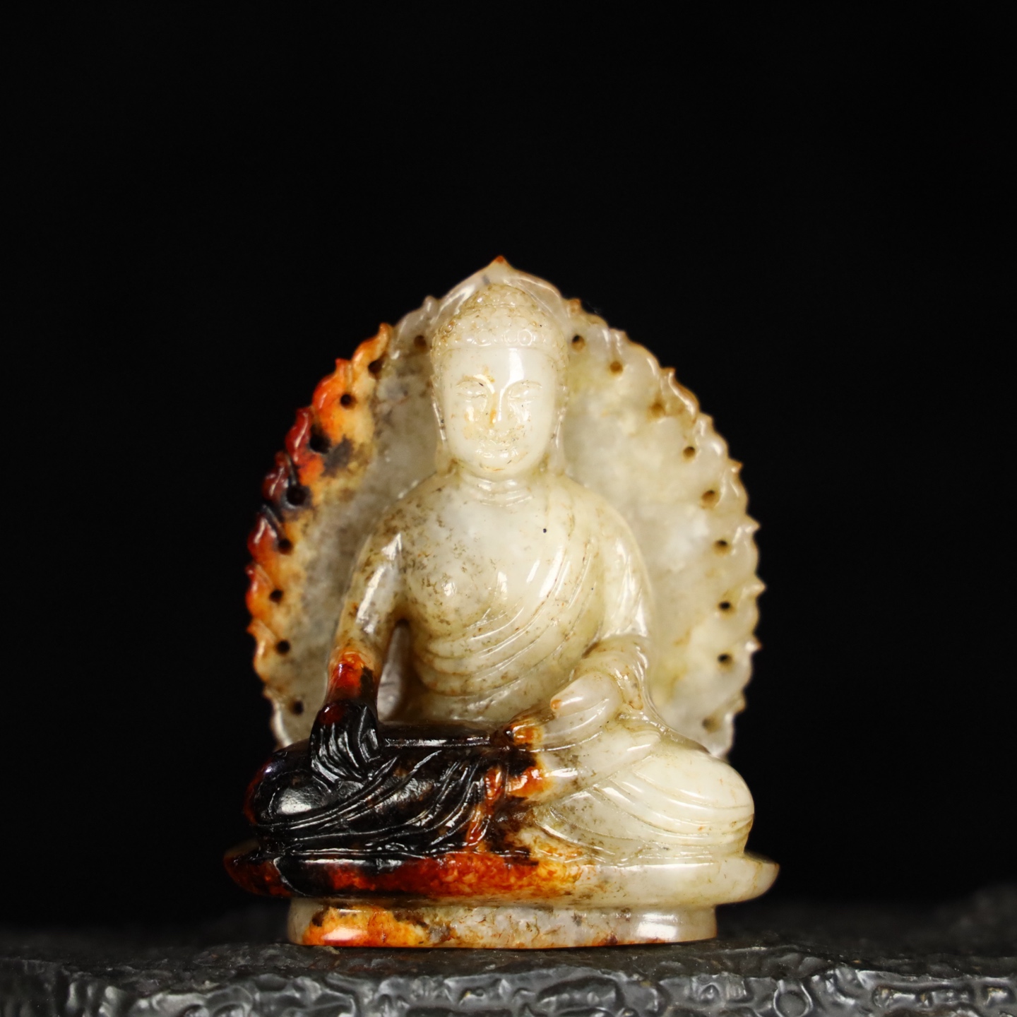 Chinese Natural Jade Carved Buddha