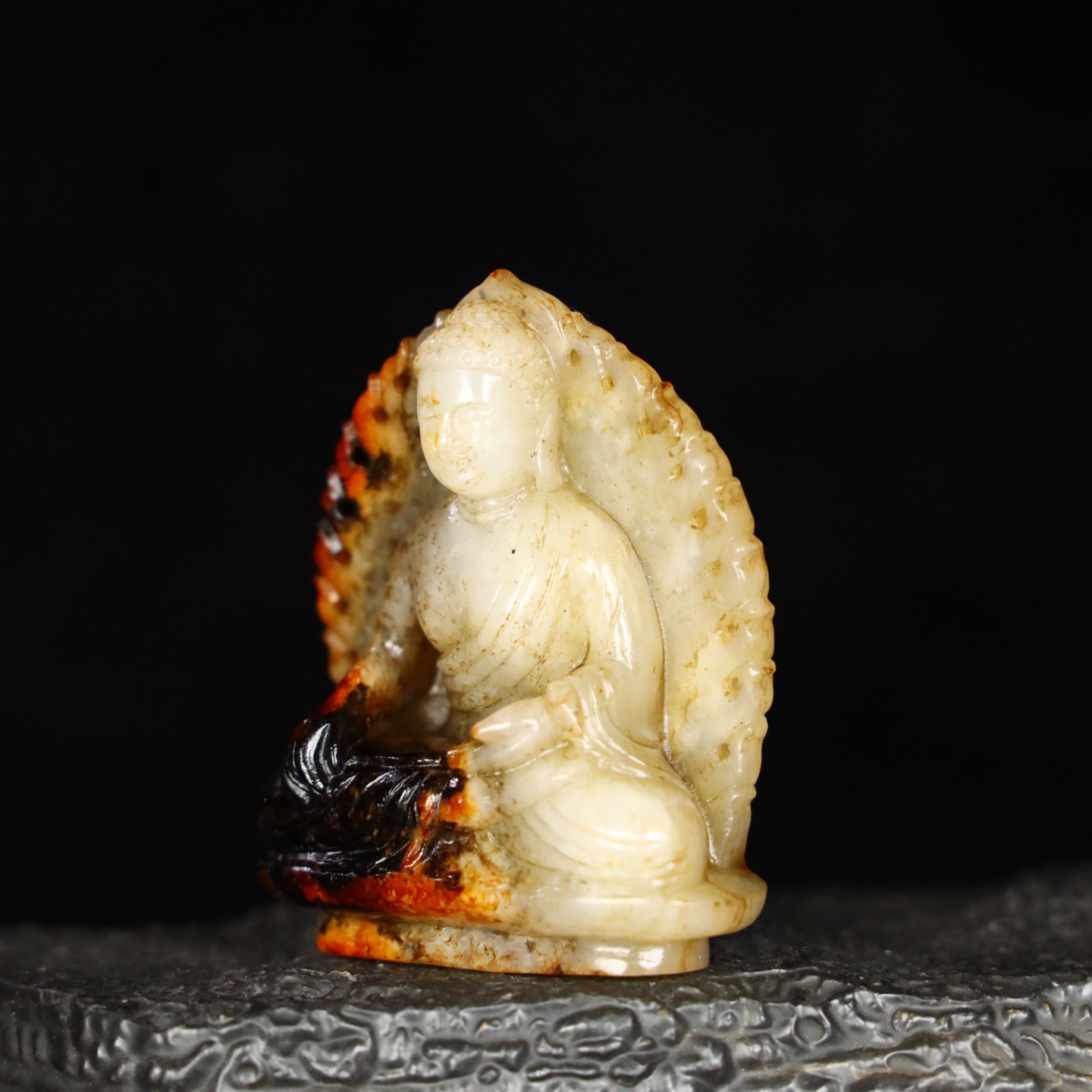 Chinese Natural Jade Carved Buddha