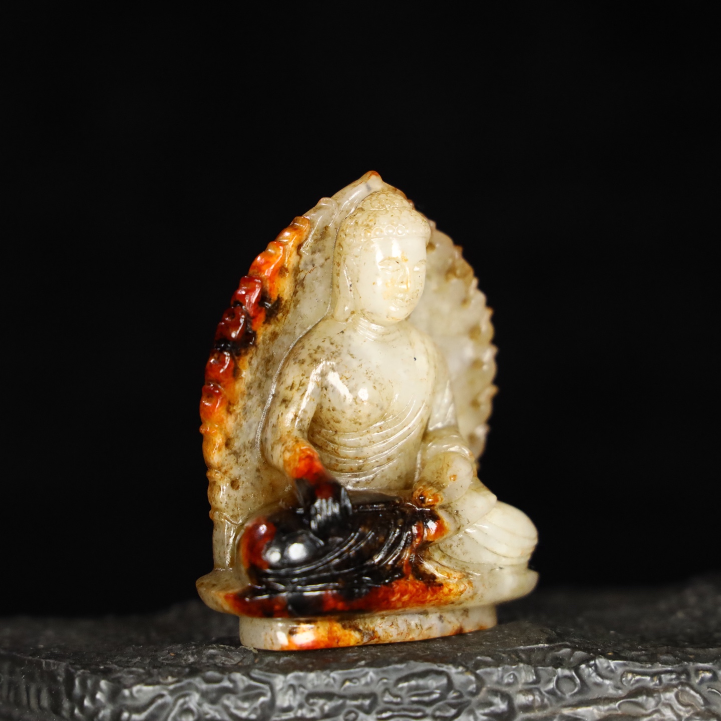 Chinese Natural Jade Carved Buddha