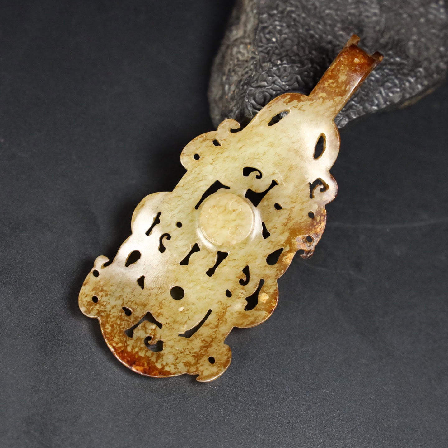Chinese Natural Jade Carved hooks