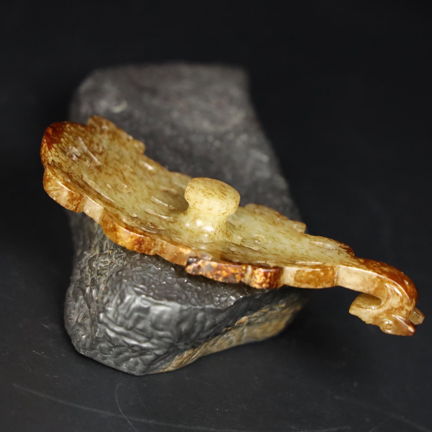 Chinese Natural Jade Carved hooks