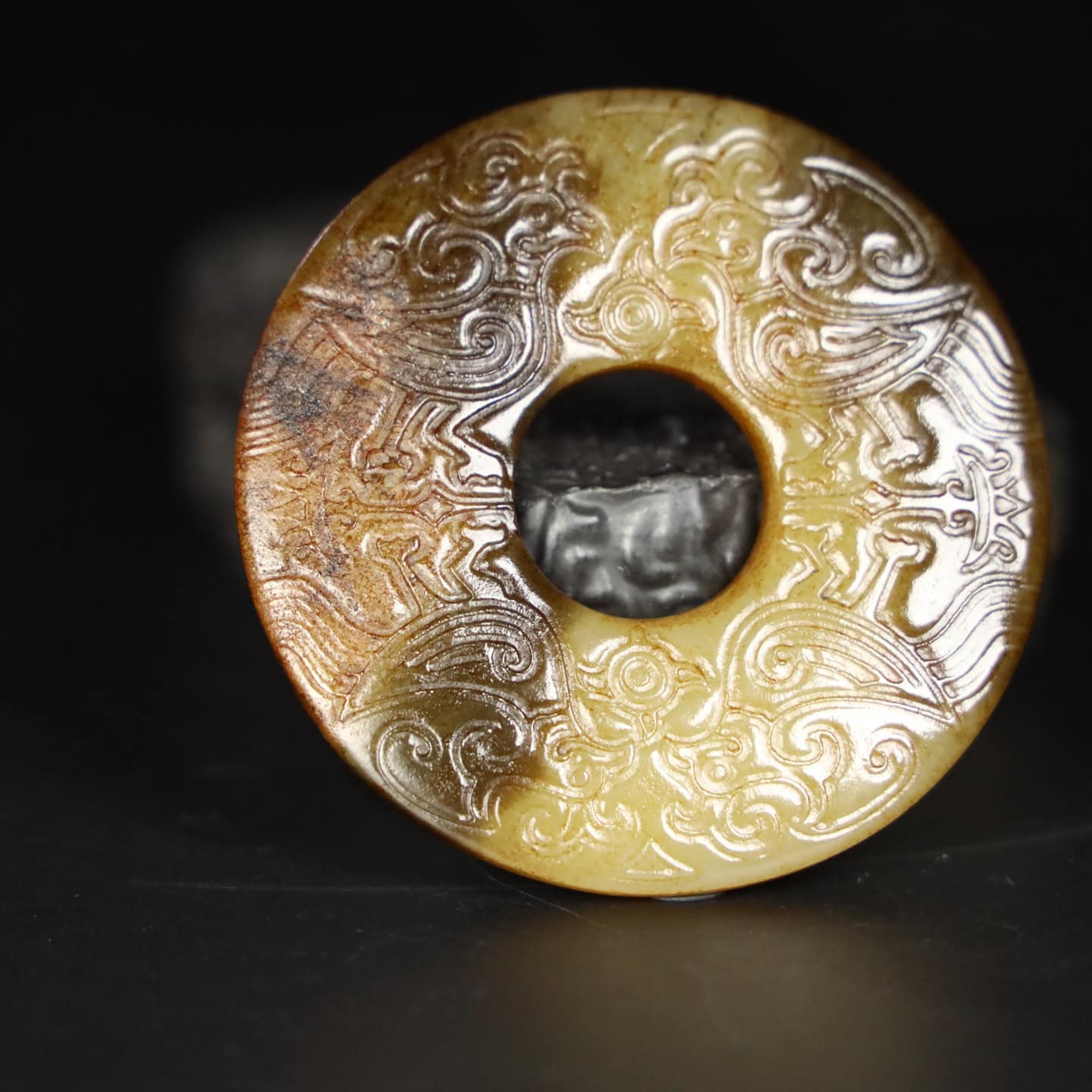 Chinese Natural Jade Carved Pendant