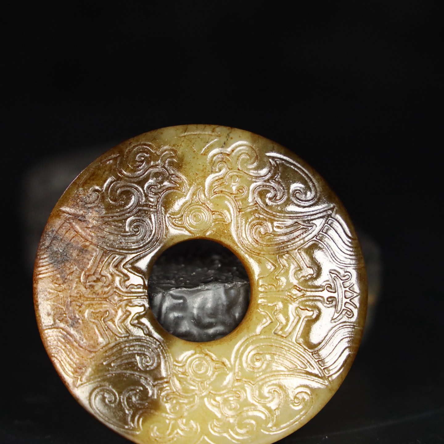 Chinese Natural Jade Carved Pendant