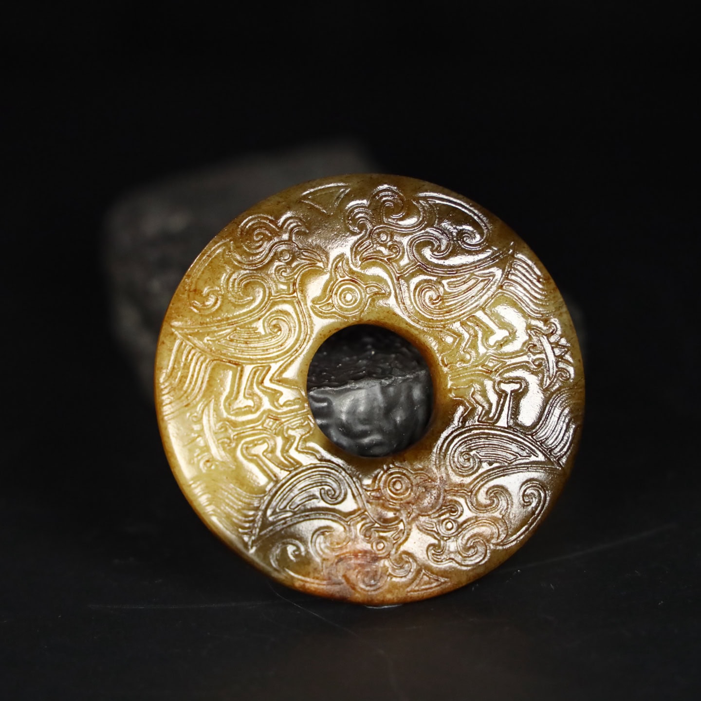 Chinese Natural Jade Carved Pendant