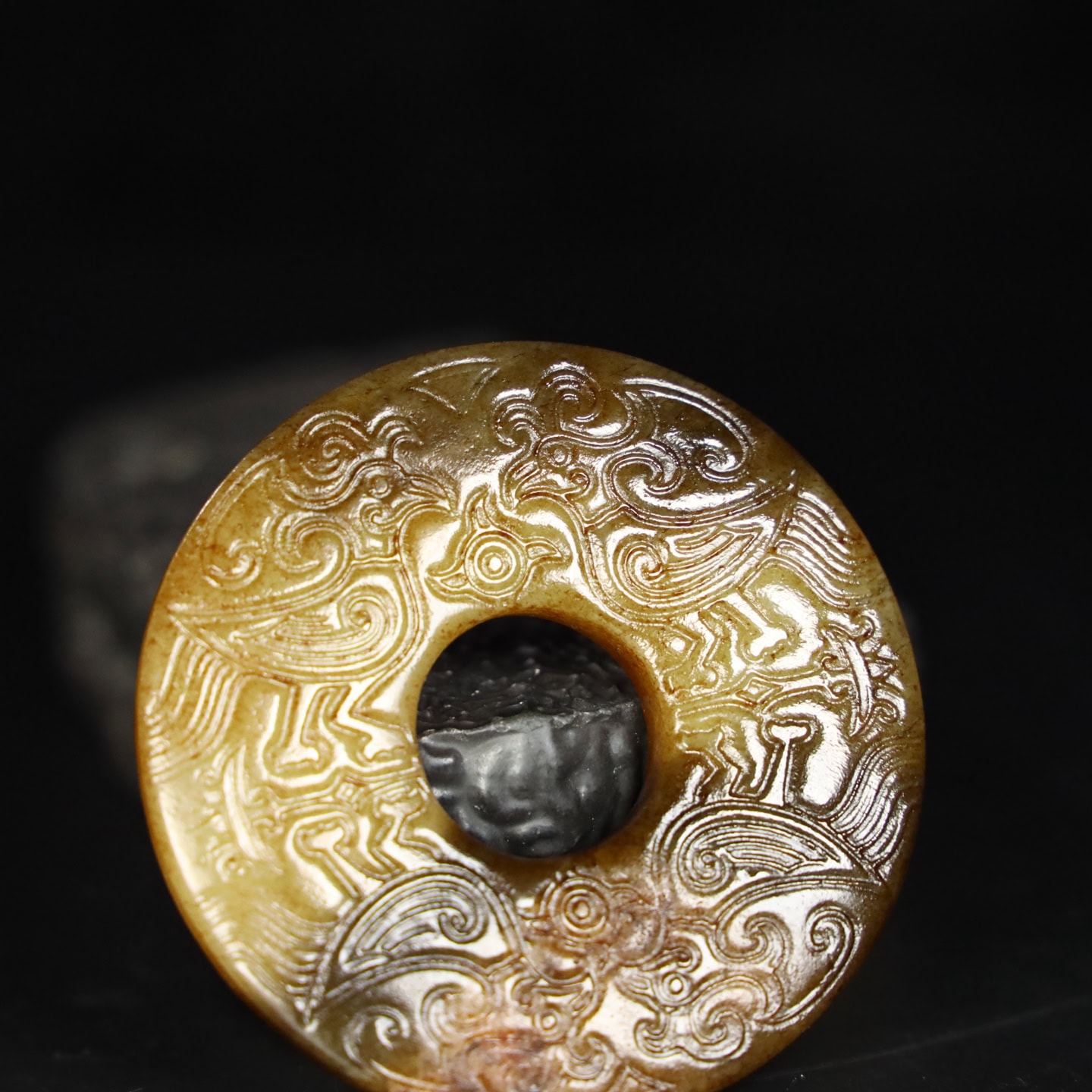 Chinese Natural Jade Carved Pendant