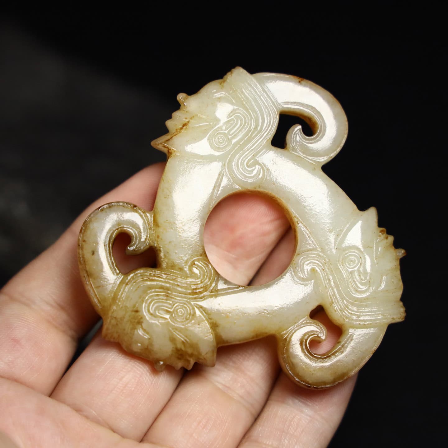 Chinese Natural Jade Carved Ornaments