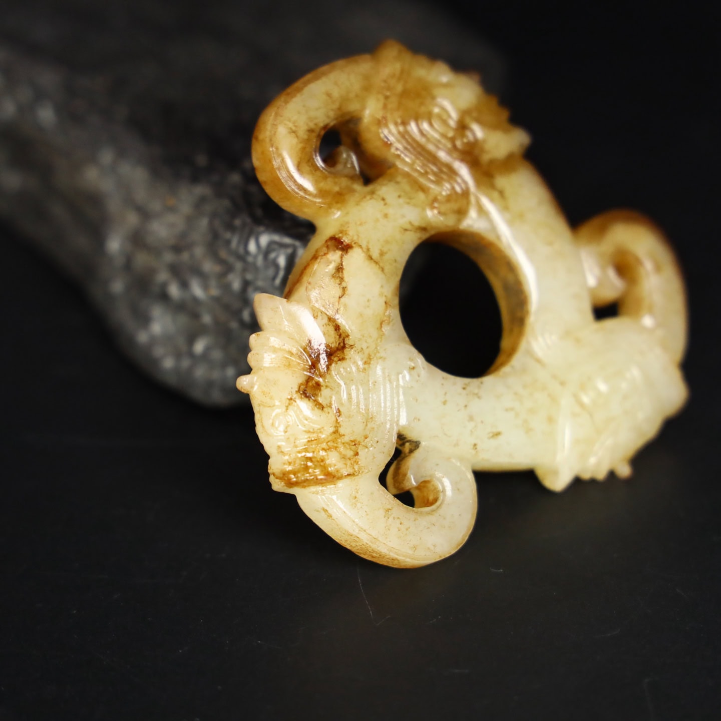 Chinese Natural Jade Carved Ornaments
