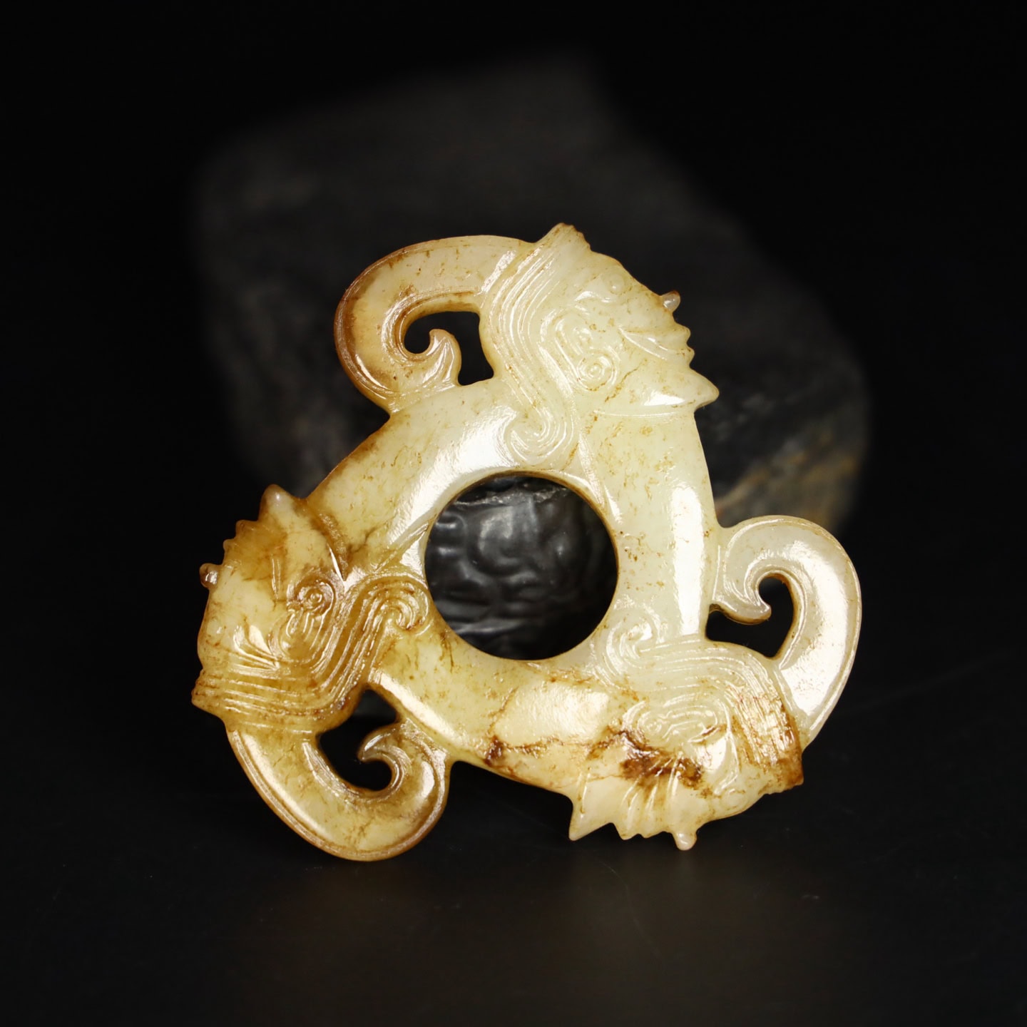 Chinese Natural Jade Carved Ornaments