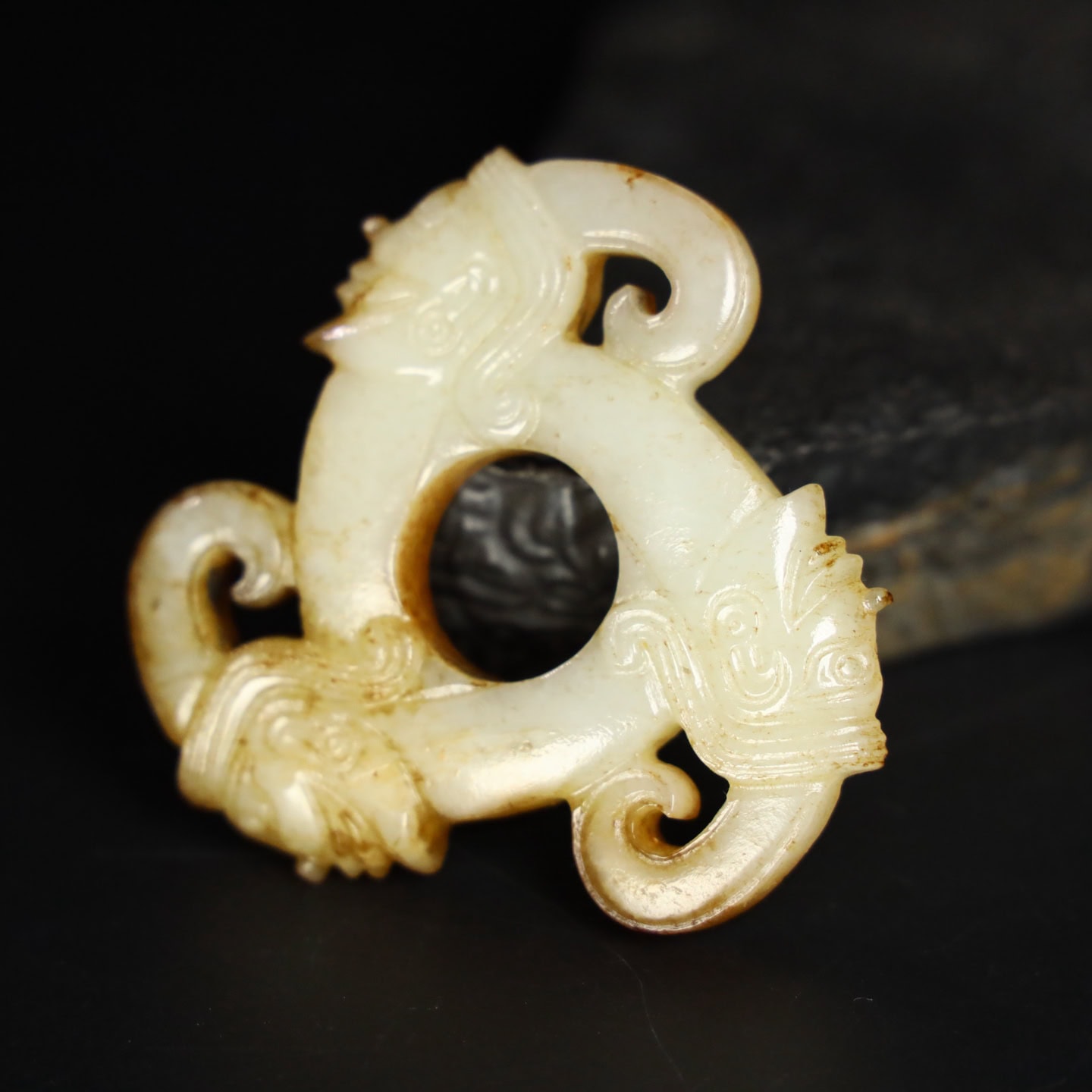 Chinese Natural Jade Carved Ornaments