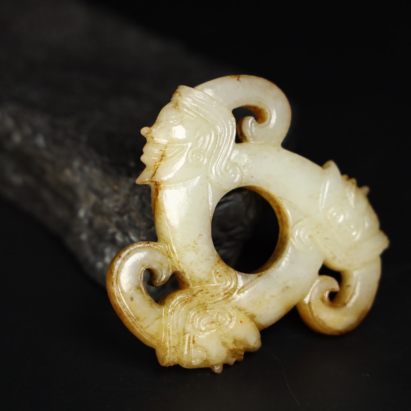 Chinese Natural Jade Carved Ornaments
