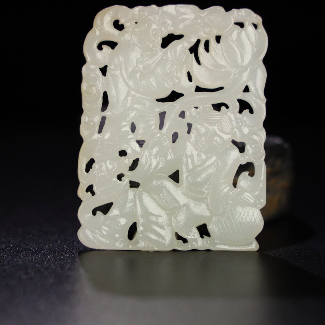 Chinese Natural Jade Carved Pendant