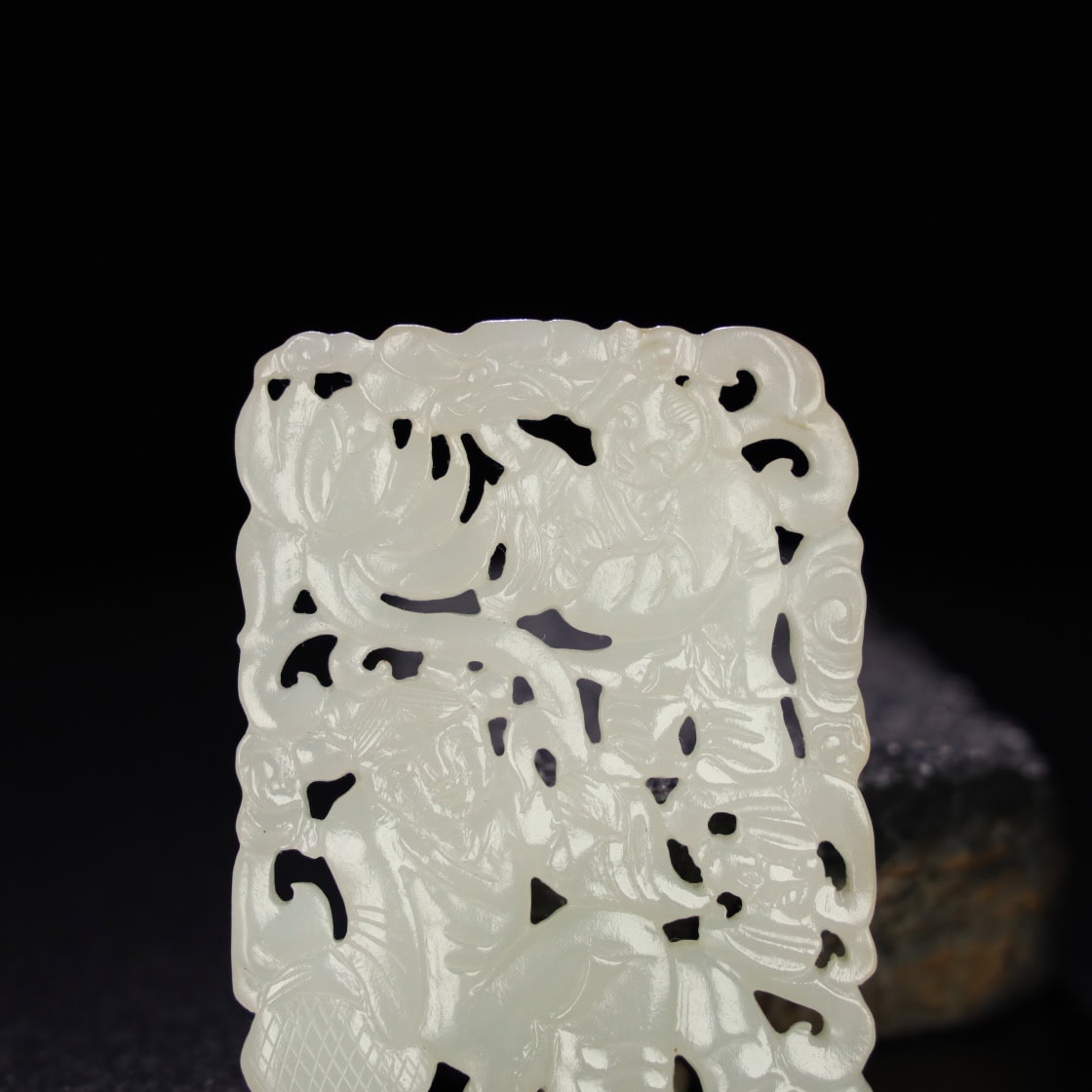 Chinese Natural Jade Carved Pendant