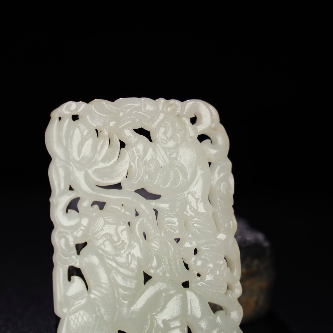 Chinese Natural Jade Carved Pendant