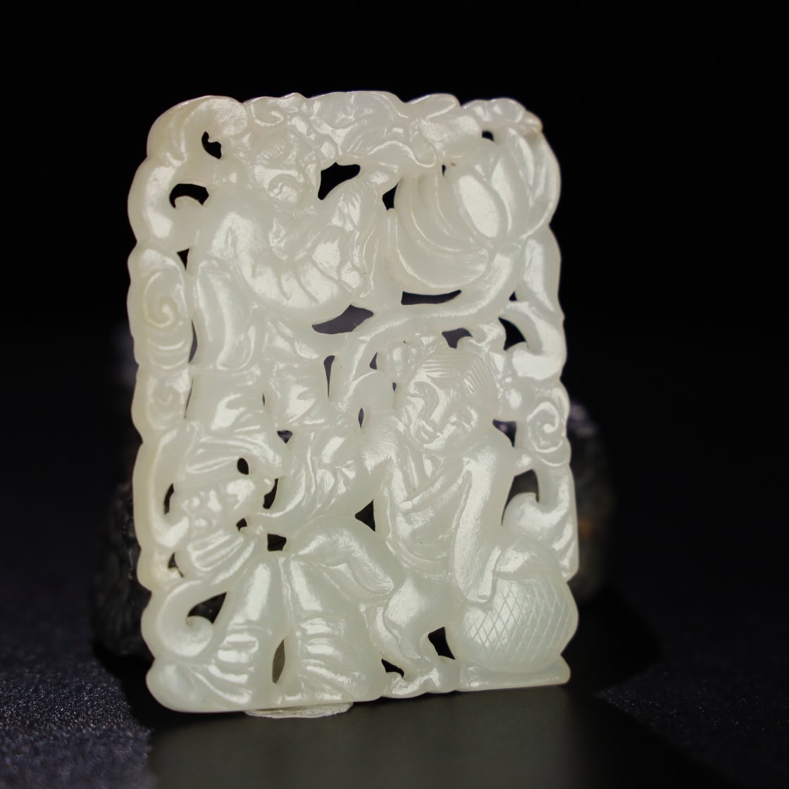 Chinese Natural Jade Carved Pendant